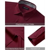 image:imageAlimens amp Gentle Mens Dress Shirt Long Sleeve Button Down Shirt with PocketBurgundy