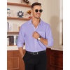 image:imageAlimens amp Gentle Mens Dress Shirt Long Sleeve Button Down Shirt with PocketLavender
