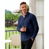 image:imageAlimens amp Gentle Mens Dress Shirt Long Sleeve Button Down Shirt with PocketNavy Blue