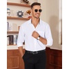 image:imageAlimens amp Gentle Mens Dress Shirt Long Sleeve Button Down Shirt with PocketWhite