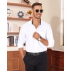 image:imageAlimens amp Gentle Mens Dress Shirt Long Sleeve Button Down Shirt with PocketWhitepolka Dots