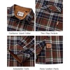 image:imageAlimens amp Gentle Mens Flannel Button Down Long Sleeve Casual Plaid ShirtBrown Navy