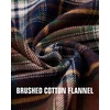 image:imageAlimens amp Gentle Mens Flannel Button Down Long Sleeve Casual Plaid ShirtBrown Navy