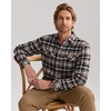 image:imageAlimens amp Gentle Mens Flannel Button Down Long Sleeve Casual Plaid ShirtLilac Black