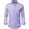 image:imageAlimens amp Gentle Mens Dress Shirt Long Sleeve Button Down Shirt with PocketLavender