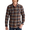 image:imageAlimens amp Gentle Mens Flannel Button Down Long Sleeve Casual Plaid ShirtBrown Navy