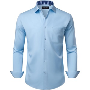 image:imageAlimens amp Gentle Mens Dress Shirt Long Sleeve Button Down Shirt with PocketAqua