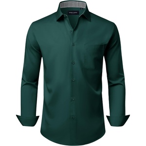 image:imageAlimens amp Gentle Mens Dress Shirt Long Sleeve Button Down Shirt with PocketGreen