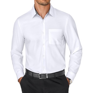 image:imageAlimens amp Gentle Mens Dress Shirt Long Sleeve Button Down Shirt with PocketWhite