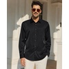 image:imageAlimens amp Gentle Black Dress Shirt UPF 50 Sun Protection Shirt Formal 4Way Stretch Long Sleeve Office Button Down Shirt