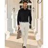 image:imageAlimens amp Gentle Black Mens Dress Shirts Long Sleeve Wrinkle Free Button Up Shirt UPF 50 Regular Fit Business Casual Shirts
