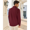 image:imageAlimens amp Gentle Burgundy Mens Dress Shirt Wrinkle Free Button Up Long Sleeve Shirt Pocket Solid Shopping Untucked Shirts
