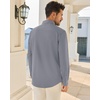 image:imageAlimens amp Gentle Grey Mens Button Up Shirts Long Sleeve Solid Dress Shirt 4Way Stretch Outdoor Commute Sun Protection Shirt