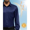 image:imageAlimens amp Gentle Navy Blue Mens Dress Shirts 4Way Stretch Long Sleeve Collared Shirt Pocket Office Work Button Down Shirt