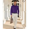 image:imageAlimens amp Gentle Purple Mens Dress Shirt Long Sleeve Casual Untucked Shirts UPF 50 Street Stroll Button Down Shirt Pocket