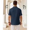 image:imageMens Polo Shirts Short Sleeve Knit Stretch Lightweight Casual Summer ShirtNavy Blue