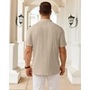 image:imageMens Polo Shirts Short Sleeve Knit Stretch Lightweight Casual Summer ShirtTan