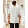 image:imageMens Polo Shirts Short Sleeve Knit Stretch Lightweight Casual Summer ShirtWhite