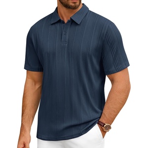 image:imageMens Polo Shirts Short Sleeve Knit Stretch Lightweight Casual Summer ShirtNavy Blue