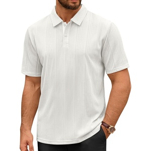image:imageMens Polo Shirts Short Sleeve Knit Stretch Lightweight Casual Summer ShirtWhite